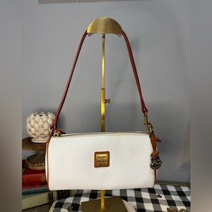 Dooney & Bourke Vintage Y2K White Eva Small Barrel Bag EUC